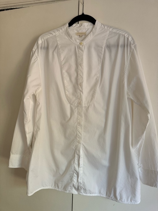 ANN MASHBURN Tops - Ann Mashburn Crisp Tuxedo Tunic